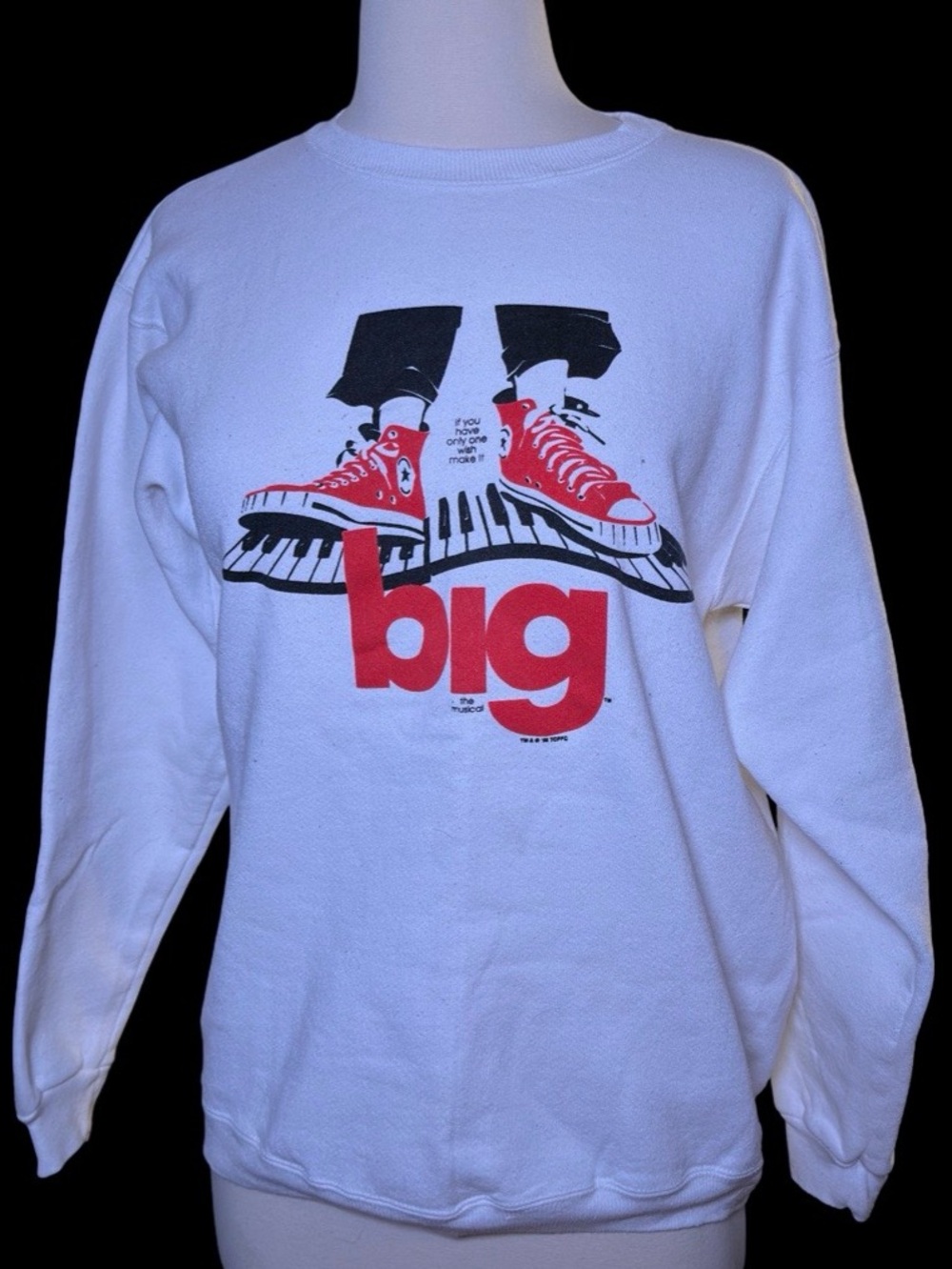 Vintage 1996 BIG The Musical - Broadway Tom Hanks Pullover Sweater - Adult Small